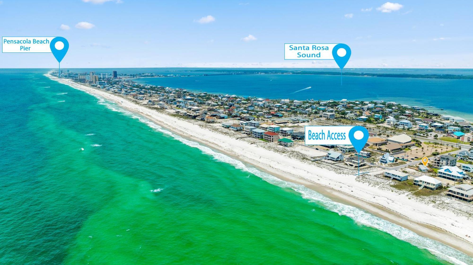 Island Beach Bungalow Villa Pensacola Beach Buitenkant foto