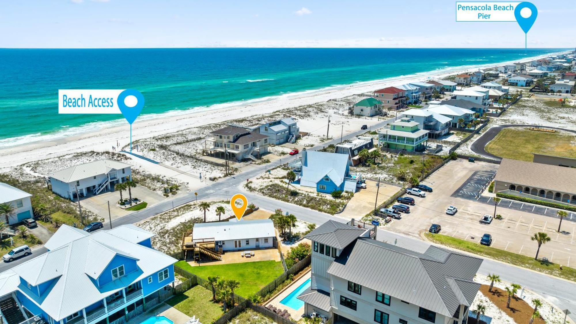 Island Beach Bungalow Villa Pensacola Beach Buitenkant foto